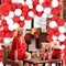 Red White Balloon Garland Arch Kit, 122PCS White and Red Balloons Red White Party Balloons(Red White)